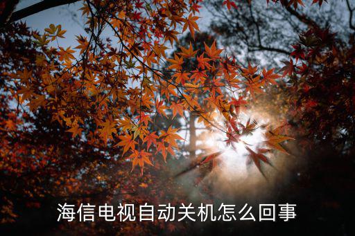 海信电视自动关机怎么回事