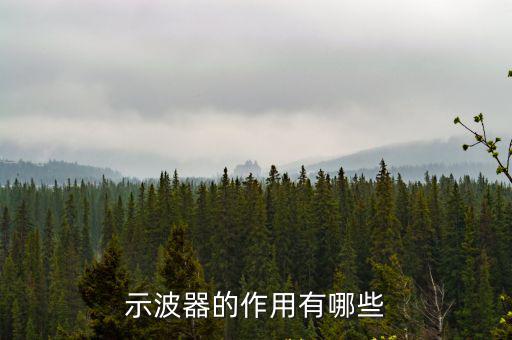 示波器的作用有哪些