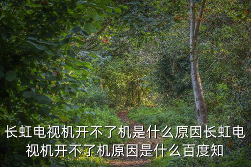长虹电视为什么开不了机，长虹电视机开不了机是什么原因长虹电视机开不了机原因是什么百度知
