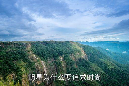 明星为什么要追求时尚