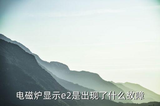 电磁炉显示e2是出现了什么故障