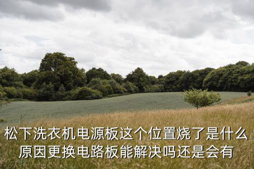 松下洗衣机电源板这个位置烧了是什么原因更换电路板能解决吗还是会有