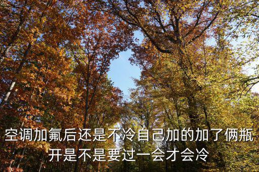 空调加氟后还是不冷自己加的加了俩瓶开是不是要过一会才会冷