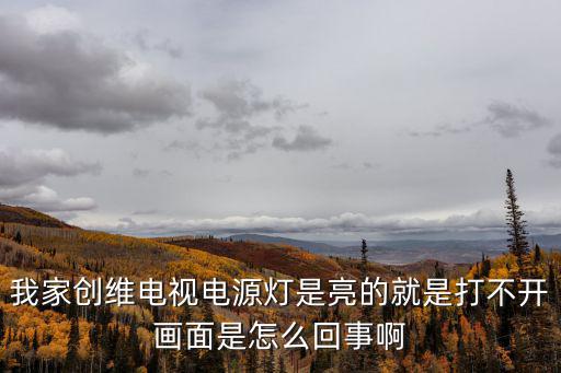 我家创维电视电源灯是亮的就是打不开画面是怎么回事啊