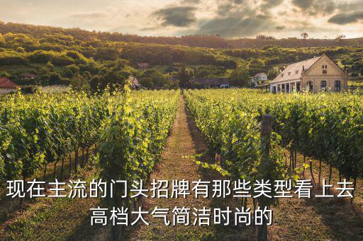 现在主流的门头招牌有那些类型看上去高档大气简洁时尚的