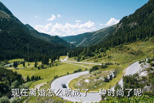 现在离婚怎么就成了一种时尚了呢