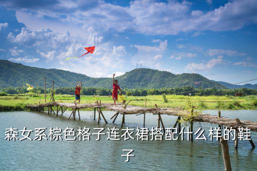 森女系棕色格子连衣裙搭配什么样的鞋子