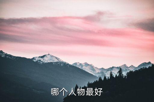 哪个人物最好
