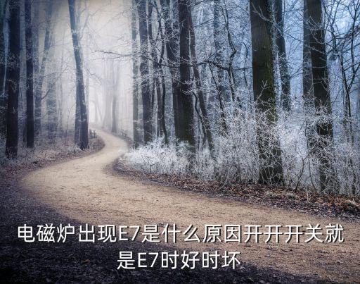 电磁炉出现E7是什么原因开开开关就是E7时好时坏