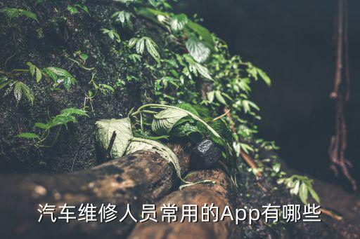汽车维修人员常用的App有哪些