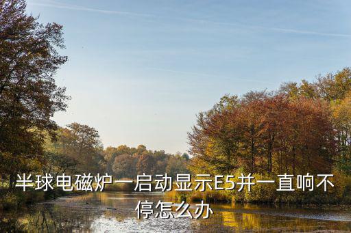 半球电磁炉一启动显示E5并一直响不停怎么办