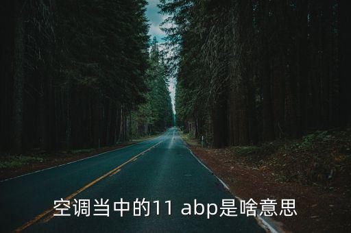 空调当中的11 abp是啥意思