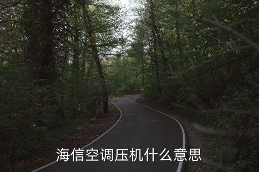 海信空调 压机什么意思，海信空调压机什么意思