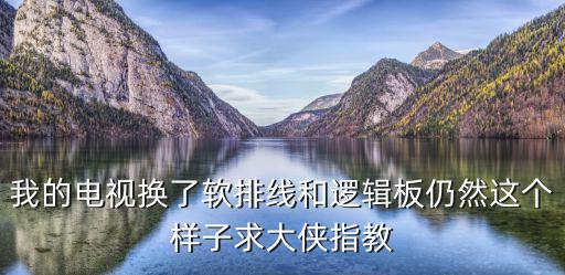 长虹电视的排线什么样子，我的电视换了软排线和逻辑板仍然这个样子求大侠指教