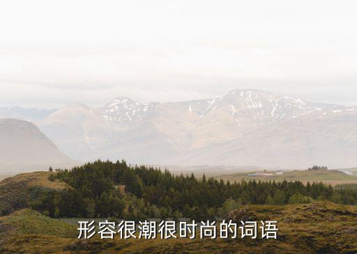 形容很潮很时尚的词语