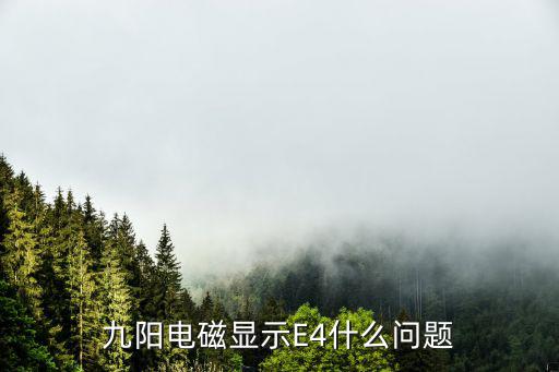 九阳电磁炉显示e4是什么故障代码，九阳电磁炉出现E4怎修