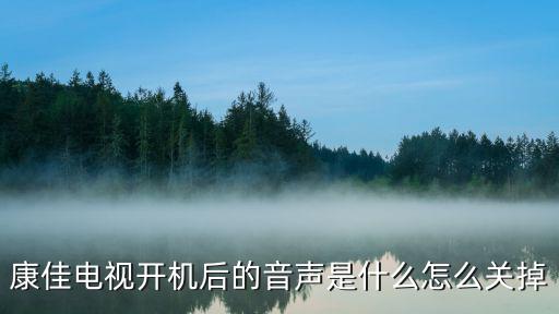 康佳电视开机后的音声是什么怎么关掉