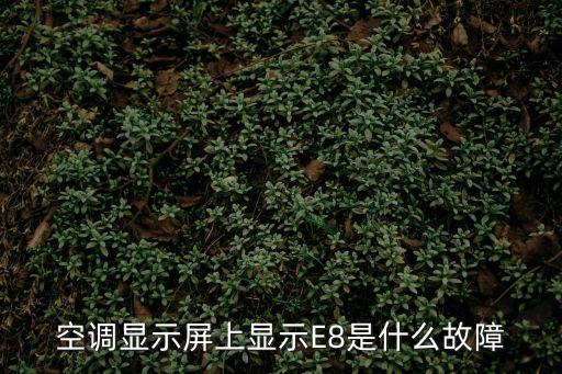 空调显示屏上显示E8是什么故障