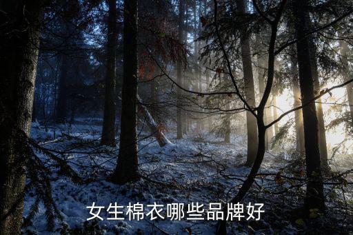 女生棉衣哪些品牌好
