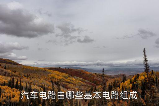 汽车电路由哪些基本电路组成
