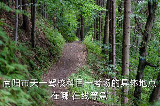 南阳市天一驾校科目一考场的具体地点在哪 在线等急