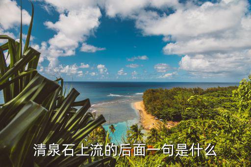清泉石上流的后面一句是什么