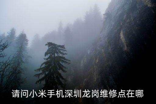 请问小米手机深圳龙岗维修点在哪