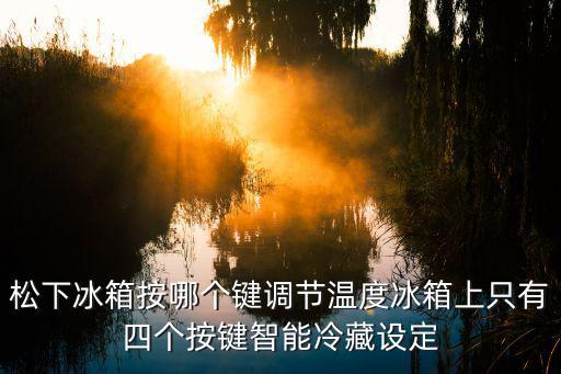 松下冰箱按哪个键调节温度冰箱上只有四个按键智能冷藏设定