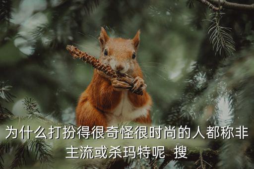 为什么打扮得很奇怪很时尚的人都称非主流或杀玛特呢 搜