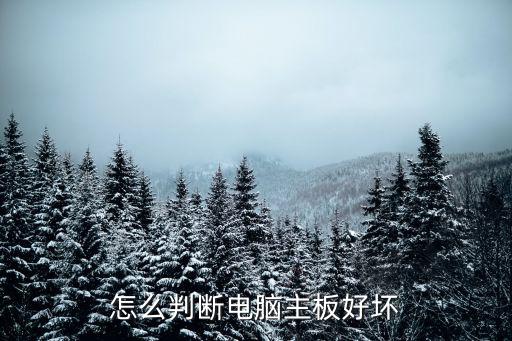 怎么判断电脑主板好坏
