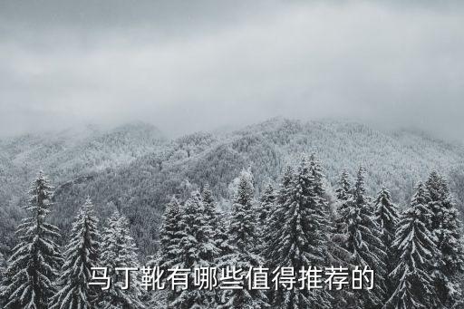 马丁靴有哪些值得推荐的