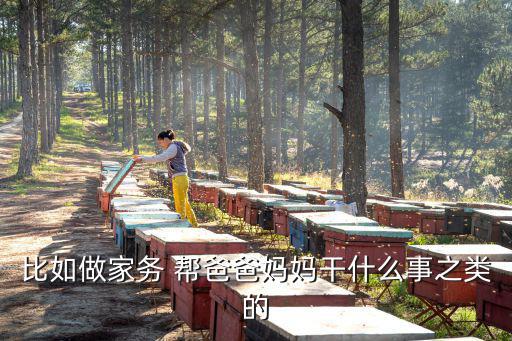 比如做家务 帮爸爸妈妈干什么事之类的