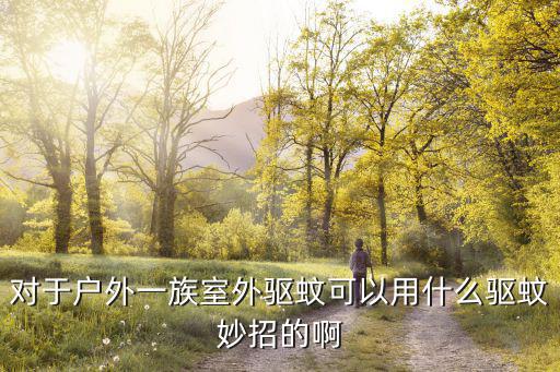 对于户外一族室外驱蚊可以用什么驱蚊妙招的啊