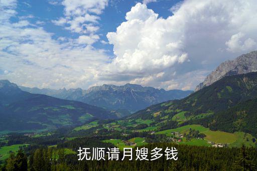 抚顺请月嫂多钱
