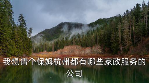 杭州什么家政好点，在杭州怎么样找个好的家政