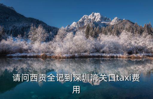 深圳西贡村怎么到，请问西贡全记到深圳湾关口taxi费用