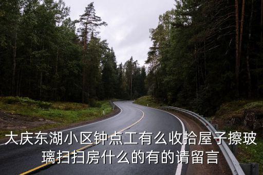 大庆东湖小区钟点工有么收拾屋子擦玻璃扫扫房什么的有的请留言
