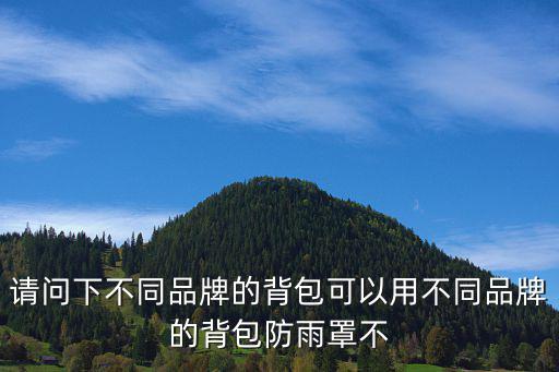 请问下不同品牌的背包可以用不同品牌的背包防雨罩不