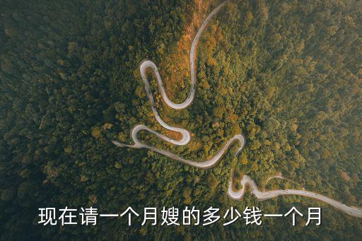 现在请一个月嫂的多少钱一个月