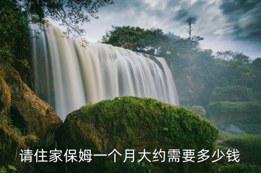 请住家保姆一个月大约需要多少钱