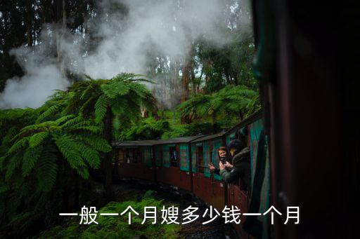 一般一个月嫂多少钱一个月