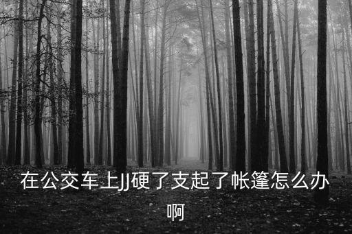 在公交车上JJ硬了支起了帐篷怎么办啊