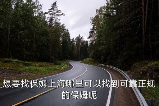 想要找保姆上海哪里可以找到可靠正规的保姆呢
