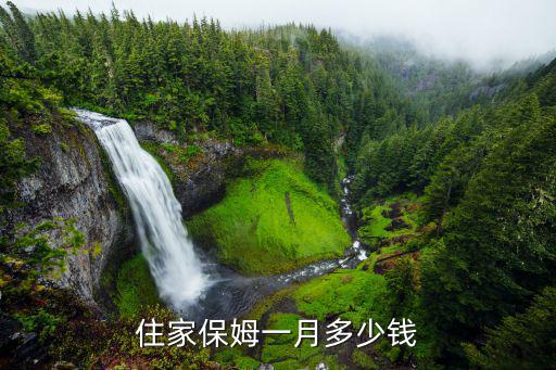 住家保姆一月多少钱