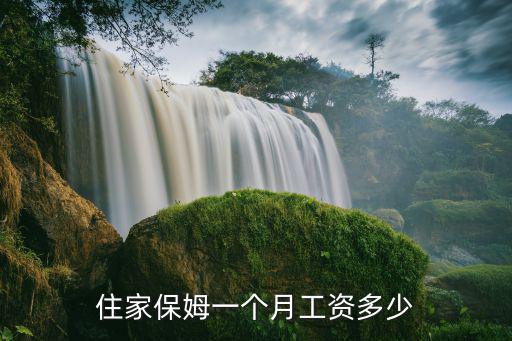 住家保姆一个月工资多少
