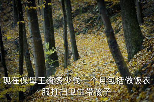现在保母工资多少钱一个月包括做饭衣服打扫卫生带孩子