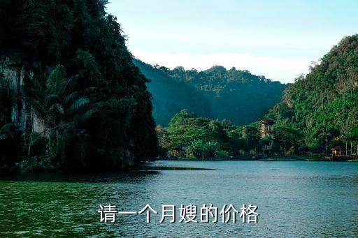 请一个月嫂的价格