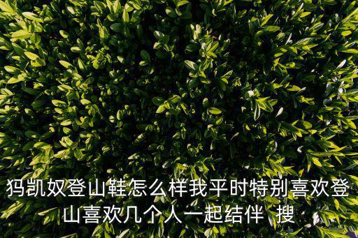 犸凯奴登山鞋怎么样我平时特别喜欢登山喜欢几个人一起结伴  搜