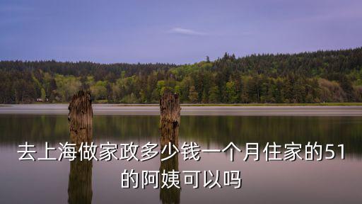 干家政一平方多少钱一个月多少钱，去上海做家政多少钱一个月住家的51的阿姨可以吗