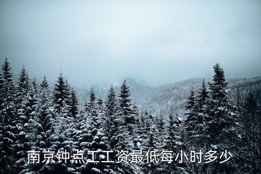 南京钟点工工资最低每小时多少